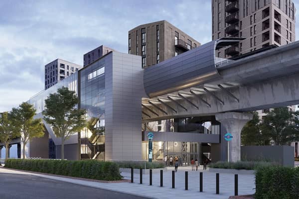 An artist's impression of new-look Pontoon Dock station