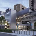 An artist's impression of new-look Pontoon Dock station