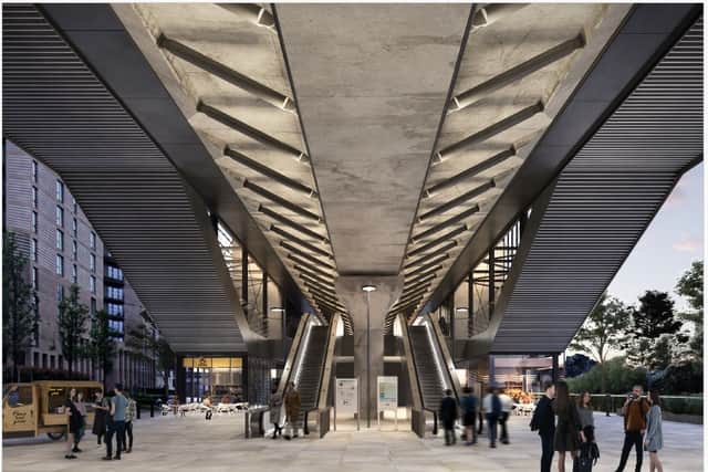 Artist's impression of Pontoon Dock, London