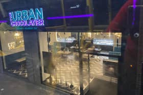 Urban Chocolatier in Kentish Town Road late at night