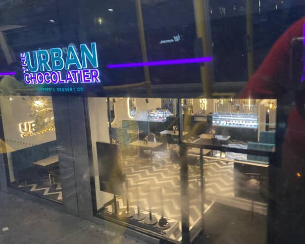 Urban Chocolatier in Kentish Town Road late at night