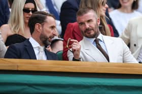 Sirs, David Beckham and Gareth Southgate were spotted at Wimbledon today