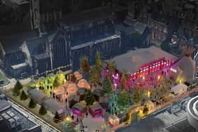 An artist's impression of what the new annual Christmas market Après Kingston could look like.