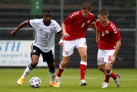 Ross in action for Denmark under-20.
