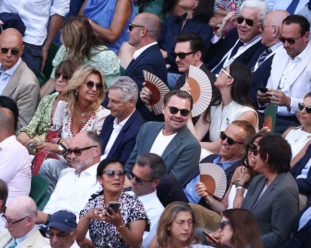 Leonardo DiCaprio spotted watching Wimbledon 
