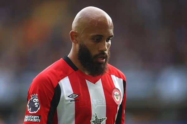 Brentford’s Manchester United-linked winger Bryan Mbeumo.