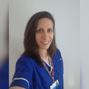 Alicia Arias in her Great Ormond Street Hospital uniform