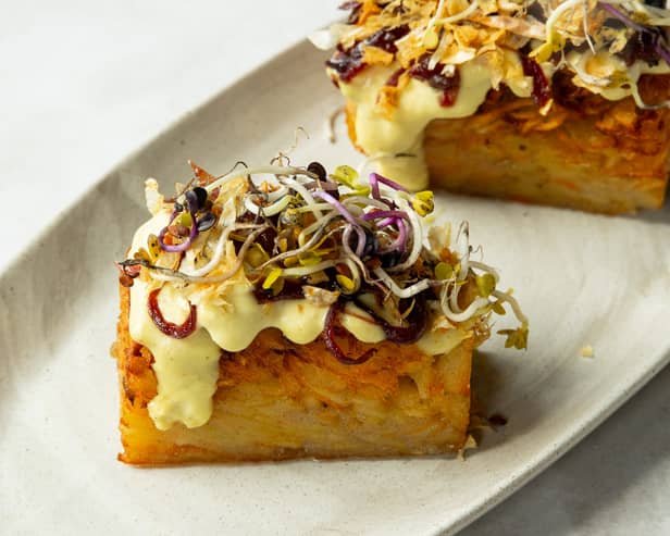 Swede and potato hash browns 