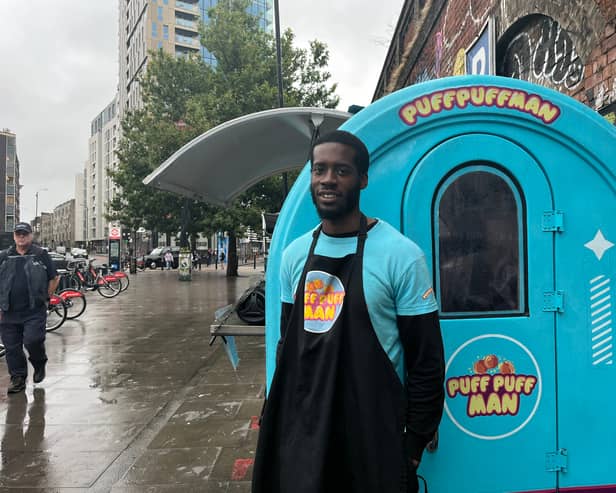 Kenneth Ikpefuran of Puff Puff Man in Shoreditch