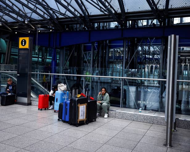 Travel chaos continues at Heathrow Airport today following a air control glitch yesterday 