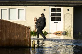 The fire brigade has warned that heavy rain could lead to flooding across London
