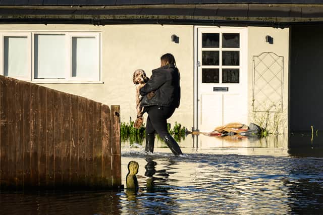 The fire brigade has warned that heavy rain could lead to flooding across London