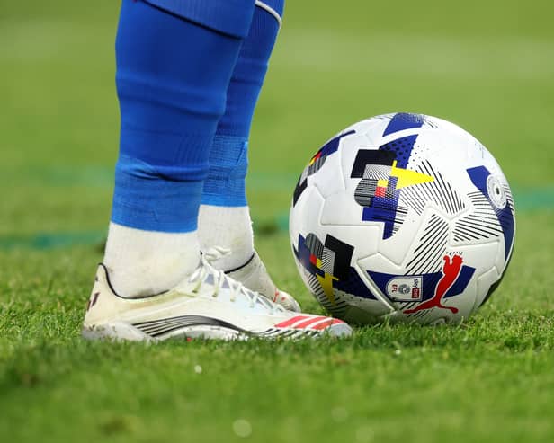 A general view of the EFL Puma match ball 