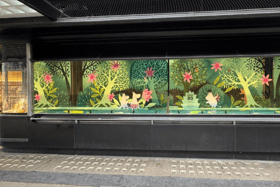 A magical Moomin window display at Waterstones 