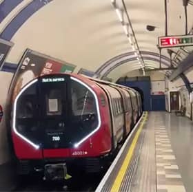 One of the new trains for the Piccadilly line