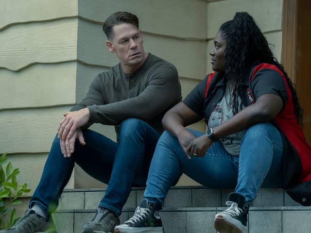 John Cena and Danielle Brooks in Peacemaker season 2