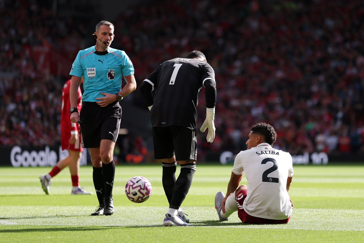 Official William Saliba injury update after Arsenal star sprains ankle minutes into Liverpool loss