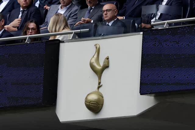 Tottenham Hotspur's English chairman Daniel Levy looks on during the English Premier League football match between Tottenham Hotspur and Bournemouth at the Tottenham Hotspur Stadium in London, on August 30, 2025.