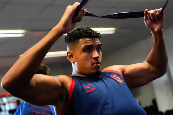 Kai Pearce-Paul trains ahead of Rugby League Ashes at Wembley 