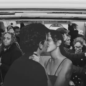 Should snogging be banned from the London Underground before 10am?