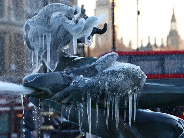 London is set to get a light dusting of snow this week.