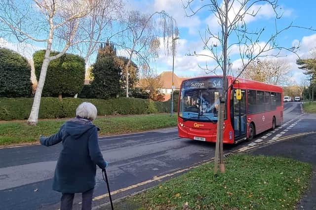 We joined Sutton resident Margaret Reith on the S4, but the return journey to Sutton meant waiting more than an hour for the next bus