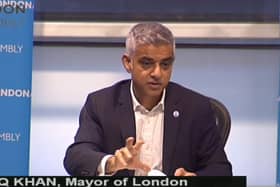 London mayor Sadiq Khan at mayors question time on Thursday, November 22