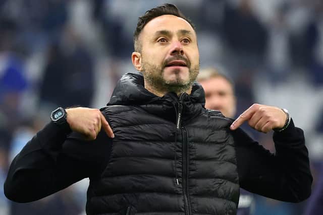 Roberto De Zerbi is set for talks to become the new Tottenham manager.