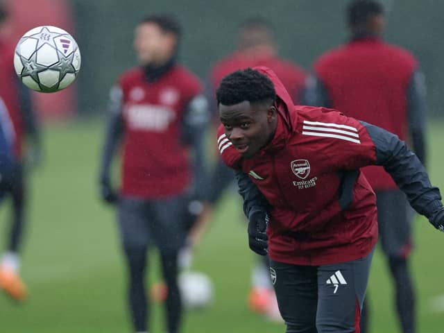 Bukayo Saka could return against Brentford on Thursday.