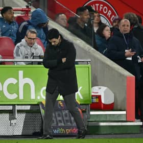 Arteta wasn't best pleased