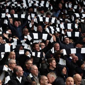 Spurs fans at The City Ground.