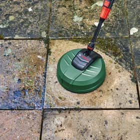 Algae builds up over damp winters - but there are some cheap tools to help you bring patios back from the brink