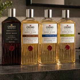 Cremo's range includes some high-end body washes, as well as shaving products and fragrances
