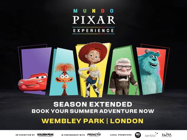 Disney Pixar fans can journey through their favourite films at the Mundo Pixar Experience - London season extemded to November 1, 2026.