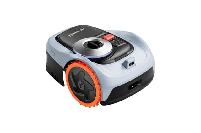 The Segway Navimow i205 AWD robotic lawn mower automatically maps and maintains lawns without boundary wires