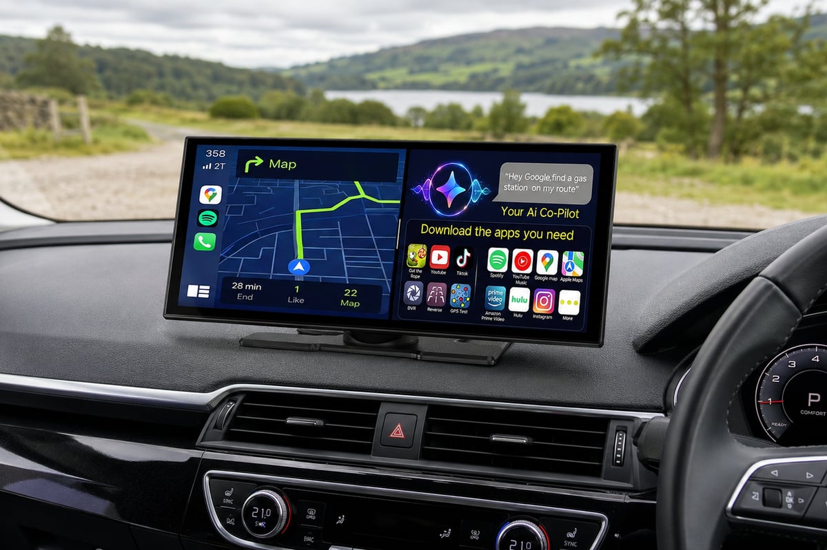 LAMTTO CarPlay Display Review: Portable Infotainment for Any Car