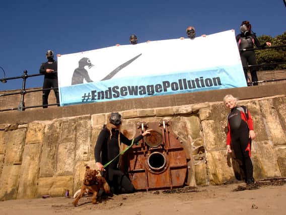 Surfers Against Sewage campaigners want steps taken to prevent sewage polluting Scarborough's coastline