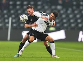 Crystal Palace striker Luke Plange during his Derby County days.  