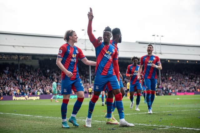 Current market value: £230.94m. Market value difference since July 2021: 41.3%(£67.46m). Most valuable player: Wilfried Zaha (£34.2m).