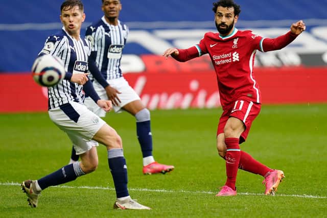 Mohammed Salah is level on Harry Kane at the top of the goal-scoring charts. Picture: Getty Images.