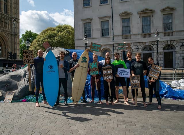 Members of Surfers Against Sewage. Picture: SWNS/Adam Gray.