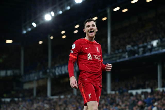 LESSER OWNED: Liverpool's Andy Robertson. Picture: Getty Images.