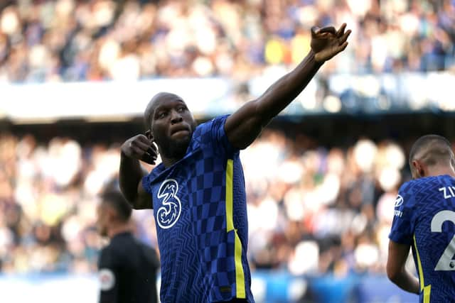 CHIEF THREAT: Chelsea striker Romelu Lukaku, above, is favourite to score first in Saturday's clash against Leeds United at Stamford Bridge but eleven other Blues players are rated more likely to net first than any Whites men. Photo by Eddie Keogh/Getty Images.