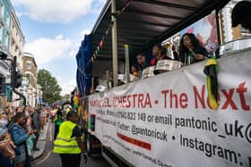 The float at Notting Hill Carnival.