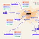 Map of easy routes to escape London this Bank Holiday weekend using tube or rail and car sharing.