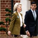 Prime Minister Rishi Sunak welcomes European Commission president Ursula von der Leyen at the Fairmont Windsor Park hotel in Englefield Green, Windsor, Berkshire, ahead of a meeting to discuss a "range of complex challenges" around the Brexit treaty. Picture date: Monday February 27, 2023.