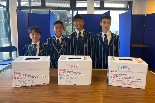 St Martin's Prep School Northwood Hosts Mock General Election.