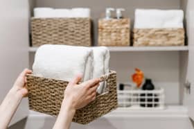 Clean fresh towels neatly folded