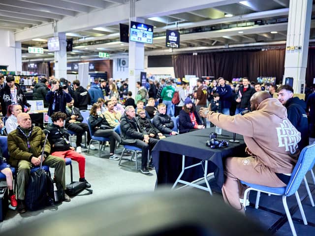Adebayo Akinfenwa at the London Card Show 2025