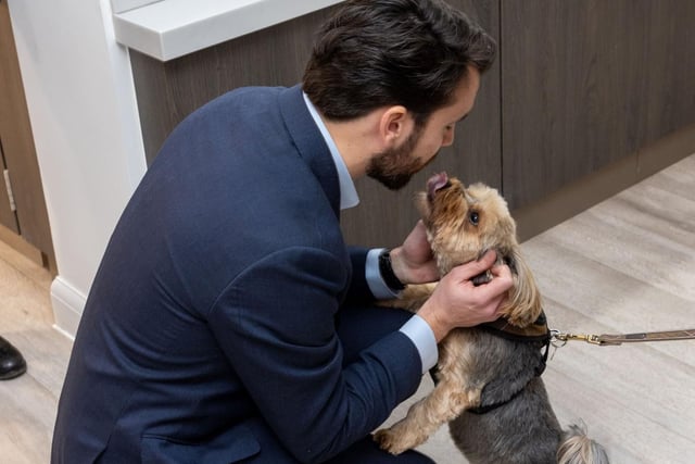 MP Bobby Dean with Brio resident Roxy